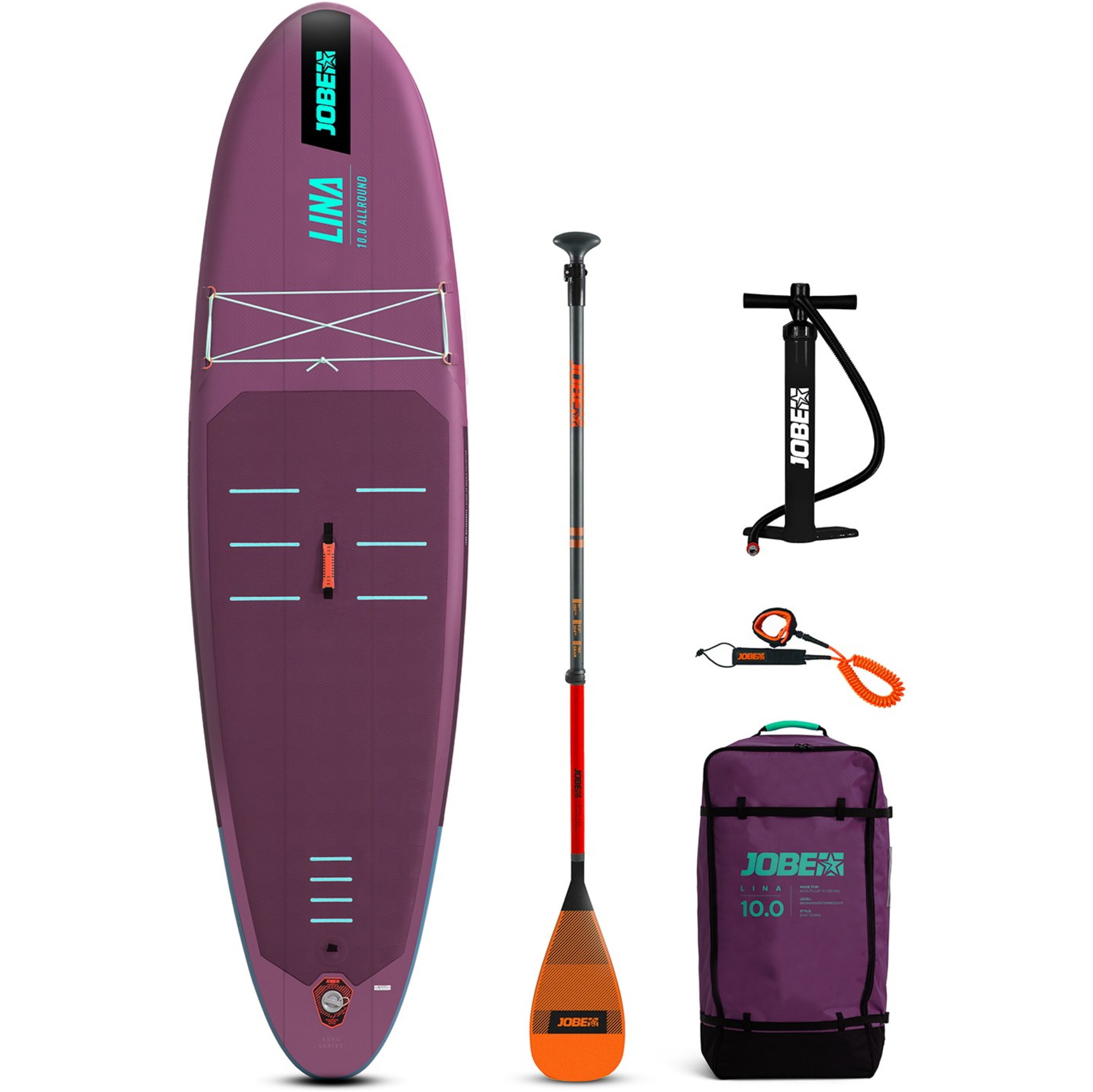 2026 Jobe Aero Lina 10'0 SUP Board Package 486425003 - Pink